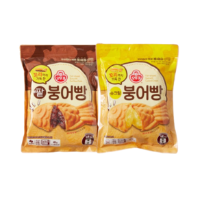 오뚜기 꼬리까지 가득 찬 팥붕어빵 480g + 슈크림붕어빵 480g 외 2종, 2개