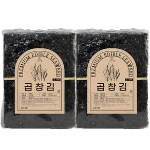 썸앤썸 곱창김 100장 곱창돌김 지주식 김 완도 대천 신안 해남 진도 장흥 선물세트, 2개