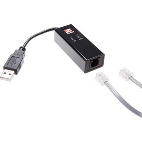 Zoom 모델 3095 USB 모뎀 56K V.92 데이터 팩스, 1개