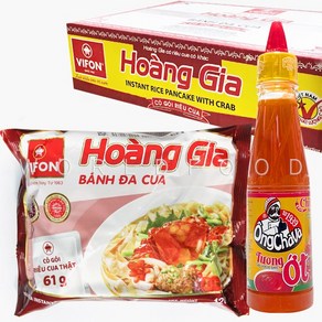 월드푸드 베트남 쌀국수 비폰 반다꾸아 꽃게맛 BANH DA CUA 120g, 18개