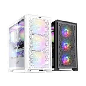 DARKFLASH DARKFLASH DRX70 MESH RGB 강화유리 화이트 (미들타워), 1개