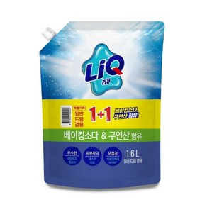 리큐 프레시 액체세제 일반세탁세제 1.6L, 6개