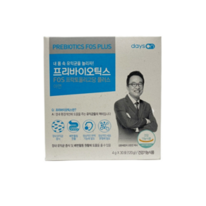 오한진 프리바이오틱스 데이즈온 프리바이오틱스 FOS 프락토올리고당 플러스 4g X 30포 1박스