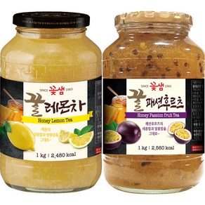 꽃샘 꿀 패션후르츠차 1KG +꿀레몬차 1KG (과일에이드)