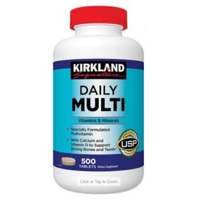 커클랜드 데일리 멀티 비타민 500정 (타블렛) Kirkland Daily Multivitamin 500tabs