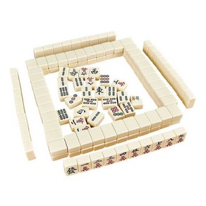 두리 마작세트 마작보드게임 가족게임 중국 마작패, 38 대나무무늬 2.3cm, 1개