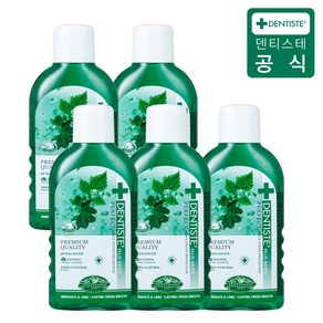 덴티스테 내츄럴 오랄린스, 100ml, 5개