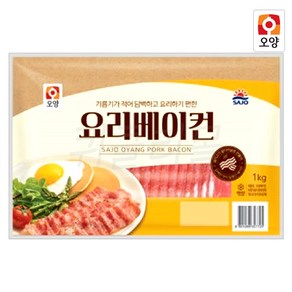 사조오양 요리베이컨 1kg 냉동베이컨 앞다리살, 5개