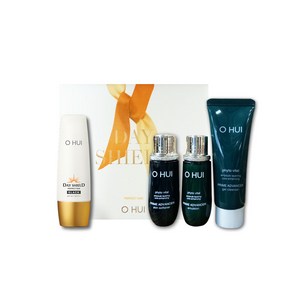 오휘 데이쉴드 퍼펙트 선 블랙 50ml + 스킨소프너 20ml + 에멀전 20ml + 클렌저 40ml, 1세트