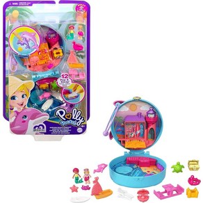 Polly Pocket 폴리포켓 버터플라이 백야드 장난감 세트, 돌고래