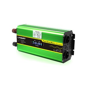 녹원 한국형 콘센트 순수정현파 차량용 인버터 12V & 24V 지속출력 3000W 최대출력 6000W