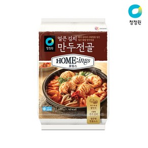 [공식판매몰] [청정원] 호밍스 얼큰김치 만두전골 680g (냉동), 1개, 780g