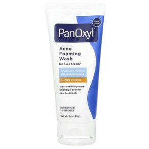 PanOxyl 얼굴 및 바디용 여드름 포밍 워시 벤조일퍼옥사이드 10% 맥시멈 스트렝스 85g(3oz), PanOxyl 얼굴 및 바디용 여드..., 85g, 1개