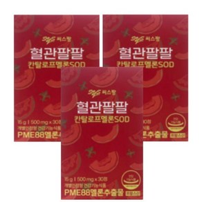 [정품발송] 씨스팡 혈관팔팔 500mg 30정 3박스 489778, 3개