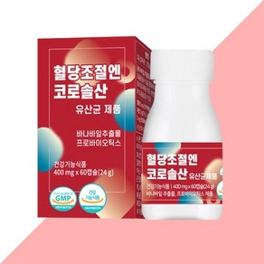 코로솔산 유산균 바나바잎 추출물 혈당케어 400mg X 60캡슐, 1개, 60정