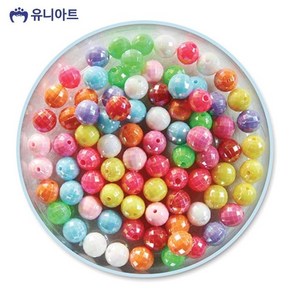 모양비즈 18번 레인보우 비즈 (1cm) (P0000BFP) G50, 본상품, 1개