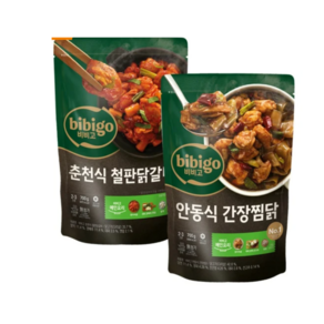 비비고 춘천식철판닭갈비700g+안동식간장찜닭700g, 1.4kg, 1세트