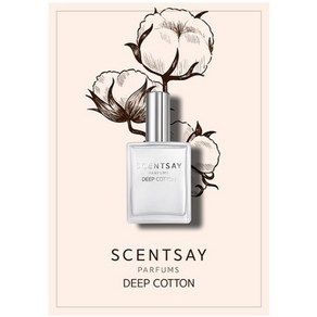 센트세이 딥 코튼 향수(SCENTSAY DEEP COTTON PARFUM), 1개, 60ml