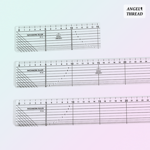 논슬립 시접자 15 30 50cm 눈금자 컷팅자 선명한 직자 퀼팅자 세트, 15cm, 1개