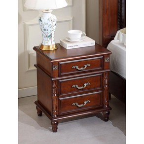클래식 협탁 테이블 침대옆 엔틱 틈새 슬림 서랍장 미니, 1개