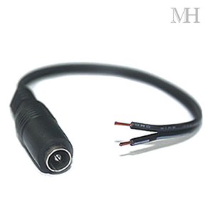 DC 전원 케이블 (2468/5.5X2.1mm 암/30cm) 어댑터 연결 연장선 젠더 잭, 30cm, 1개