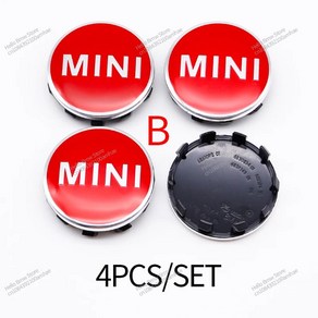 미니 쿠퍼 휠 허브 센터 캡 적합, 1개, 2.4Pcs 56mm B