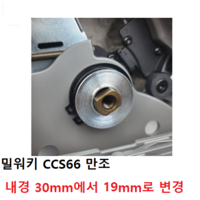 밀워키 충전원형톱 만조링 CCS66 만조 7인치 원형톱날 사용가능 만조 팁쑈 목공용 와셔 와샤 플런지 링구 고리