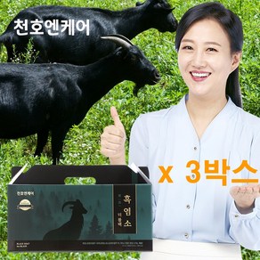 천호식품 흑염소 더블랙 70ml x 30포 흑염소즙 엑기스 천호식품 건강즙, 3개