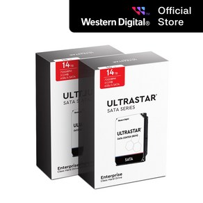 공식유통사 WD ULTRASTAR 14TB 울트라스타 DC HC550 패키지 2PACK 3년보증