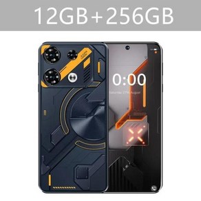 2024 스마트폰 GT10 프로 스마트폰 5G 7.3HD 16G + 1TB 듀얼 심 안드로이드 13 108MP 6800mAh 잠, 01 Black 12GB 256GB, 1개