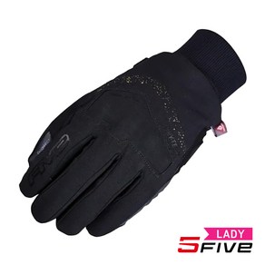 파이브 WFX DISTRICT WP WOMAN (여성용) GLOVE / FIVE 투습 방수 윈터 글러브 오토바이 장갑, Black/Gold