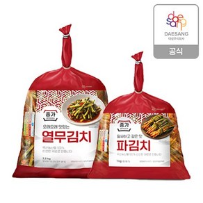 종가 종가집 열무김치 2.5kg+파김치 1kg, 1개