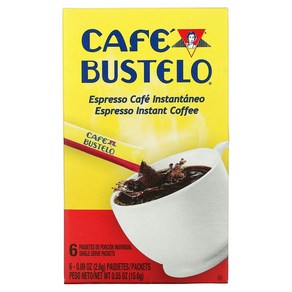 Café Bustelo 에스프레소 인스턴트 커피 6개입 각 2.6 g 0.09 oz 199, 6개