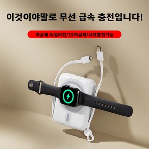 PYHO 대용량 무선충전 22.5W 호환 보조배터리 자기흡입 급속충전 맥세이프 호환 보조배터리 20000mAh