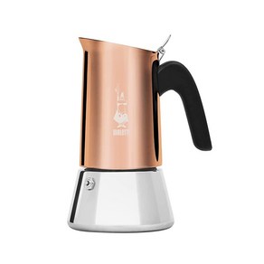 이탈리아 Bialetti 뉴 비너스 인덕션 스토브탑 에스프레소 커피 메이커 구리 스텐, 6, 1개