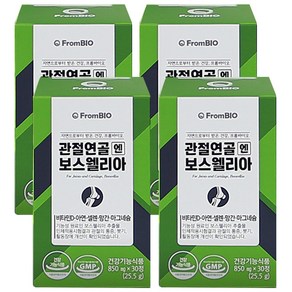 [본사 기획세트]프롬바이오 관절연골엔 보스웰리아 2개월, 30정, 4개