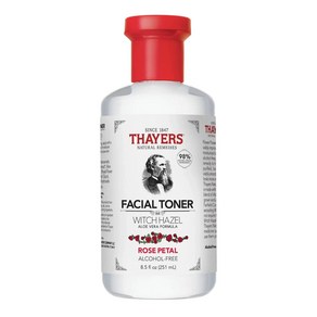 세이어스 Thayes Witch Hazel Rose Petal Facial Tone 8.5 fl oz.향을 213523, 251ml, 1개