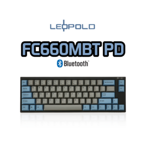 레오폴드 FC660MBT PD 그레이 블루 유/무선 기계식 키보드, 한글자판, 적축