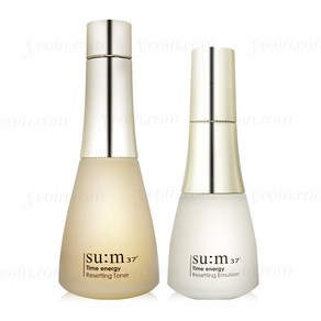 숨37도 타임 에너지 스킨 리셋팅 리파이닝 토너 160ml+소프트닝 에멀전 130ml 스킨로션, 1세트