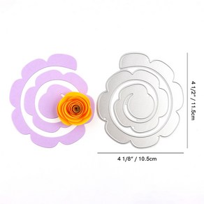 3D 대형 나선형 롤 꽃 화환 절단 다이 DIY 스크랩북 장식 공예 엠보싱 종이 카드 제작 2023 신제품, 10)Pictue 10