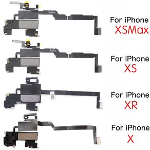 이어 스피커 모듈 및 페이스 ID 센서 X XR XS max용 근접 조명 플렉스 케이블 어셈블리 교체형, 1개, 4.Fo iPhone XSMax