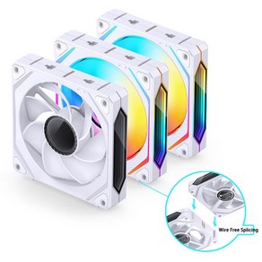 JONSBO ZL-120 ARGB PC 케이스 선풍기 온도 제어 3 핀 CPU 냉각 120mm 4 PWM, [01] A-RGB, [01] AS Show, 01 ZL-120WR Revese, 01 A-RGB