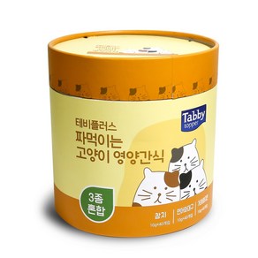 테비플러스 짜먹이는 츄르 고양이 영양간식, 참치/연어와대구/가리비와치킨, 10g, 120개