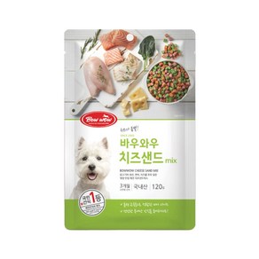 바우와우 혼합치즈샌드 강아지 간식 120g 10p