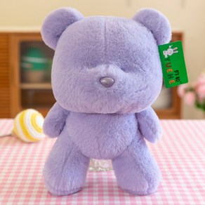 미니곰돌이인형 미니곰인형 수면쿠션 애착쿠션, 퍼플