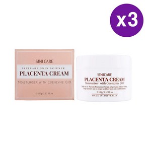 시니케어 양태반 플라센타 크림 SINICARE Placenta Ceam with Coenzyme Q10, 3개