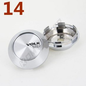 타이어 휠 허브 4 캡 커버 68mm OD ID 캡 블랙 VOLK 62mm 센터 레이싱 스포츠 로고 림 브론즈 스티커 레이 실버 개, 1개, 14