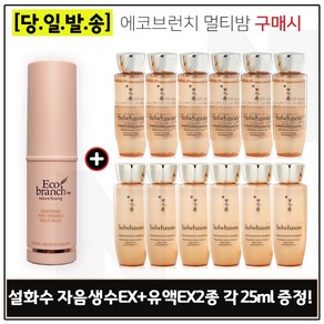 에코브런치 멀티밤 구매시 샘플 자음생수EX+유액2종 각 25ml x6개, 1개