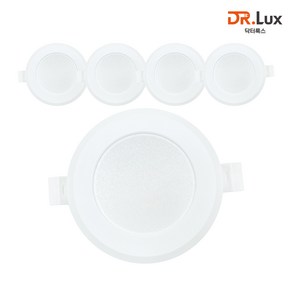 닥터룩스 LED 다운라이트 3인치 6W, 5개, 주광색