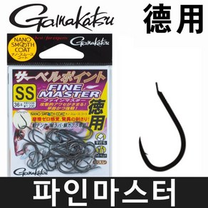 덕용 가마가츠 사벨 포인트 파인 마스터 SS 참돔 바늘 훅 타이라바 마다이 찌낚시 샤벨 대용량 벌크 박스, 파인마스터 덕용 SSS, 1개